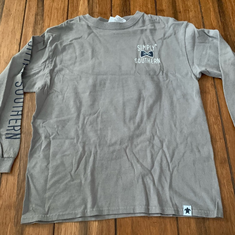 Gray deer Simply Southern Long sleeve